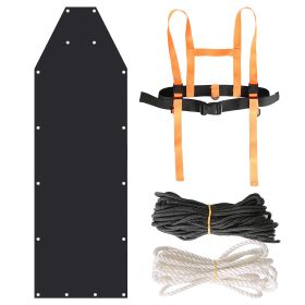 Deer Drag Sled with Dragging Harness Deer Cart Game Hauler Snow Sledding Pad Hunting Gear Supplies with 32.8FT Black Rope 16.1FT White Rope for Huntin