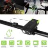 20000LM Bike Front Lights Set Bicycle Headlights w/120dB Loud Horn IPX5 Water-Resistant 4000mAh USB Rechargeable for Night Riding
