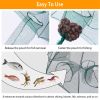 Foldable Fishing Bait Net Trap Crab Net Shrimp Minnow Crawdad Fish Cast Dip Cage Mesh Automatic Contraction