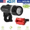 Universal  Front Rear Bike Light Set IPX5 Water-Resistant Bike Headlight Taillight Tool-Free Mounting Quick Release