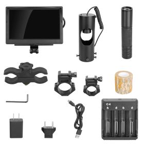 Night Vision Scope Digital Camera Infrared Rifle Scope 850nm Hunting Scope System w/ IR Torch System 5â€ Monitor