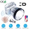 Rechargeable Headlamp High Power Headlight Torch Flashlight with Motion Sensor 3 Light Modes for Fishing Running Camping Hiking