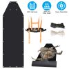 Deer Drag Sled with Dragging Harness Deer Cart Game Hauler Snow Sledding Pad Hunting Gear Supplies with 32.8FT Black Rope 16.1FT White Rope for Huntin