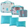 9Pcs Clothes Storage Bags Water-Resistant Travel Luggage Organizer Clothing Packing Cubes for Blouse Hosiery Stocking Underwear