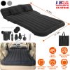 Inflatable SUV Air Mattress Thickened Camping Bed Cushion with Pillow Air Pump Storage Bag PVC Flocked Car Bed for Home Car Travel Camping
