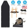 Deer Drag Sled with Dragging Harness Deer Cart Game Hauler Snow Sledding Pad Hunting Gear Supplies with 32.8FT Black Rope 16.1FT White Rope for Huntin